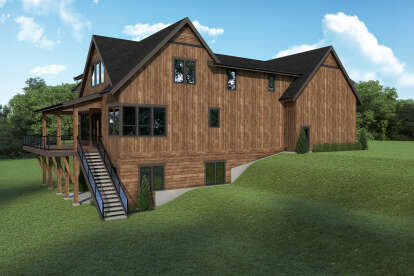 Mountain House Plan #2464-00075 Elevation Photo