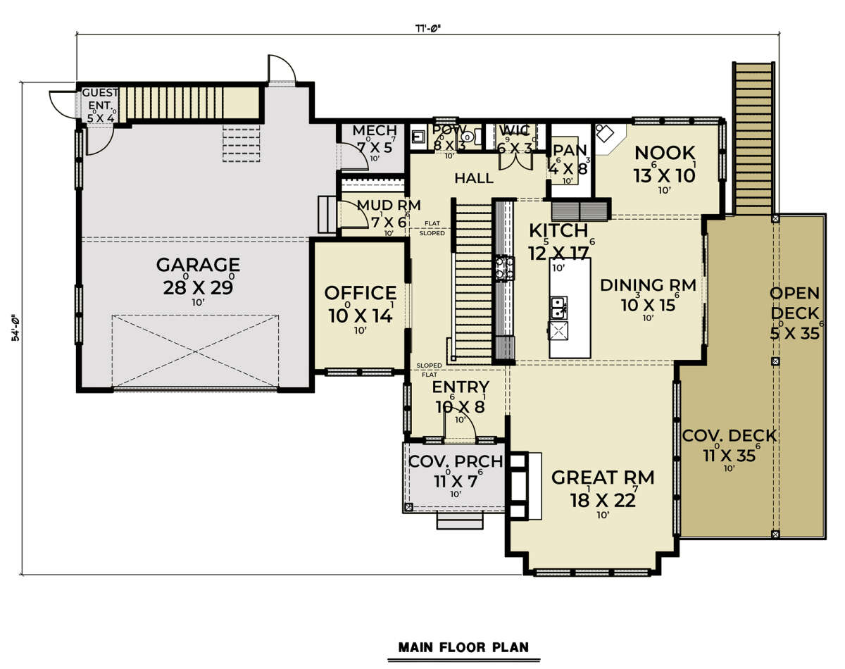Main Floor  for House Plan #2464-00075