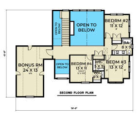 Second Floor for House Plan #2464-00076