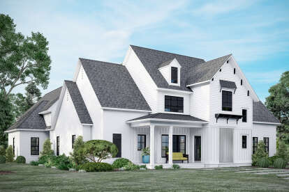 Modern Farmhouse House Plan #5995-00020 Elevation Photo