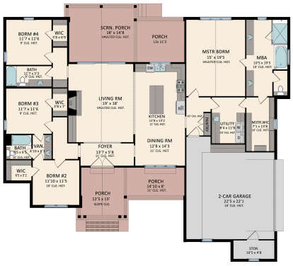 House Plan House Plan #28418 Drawing 1