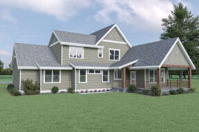Craftsman House Plan #2464-00077 Elevation Photo