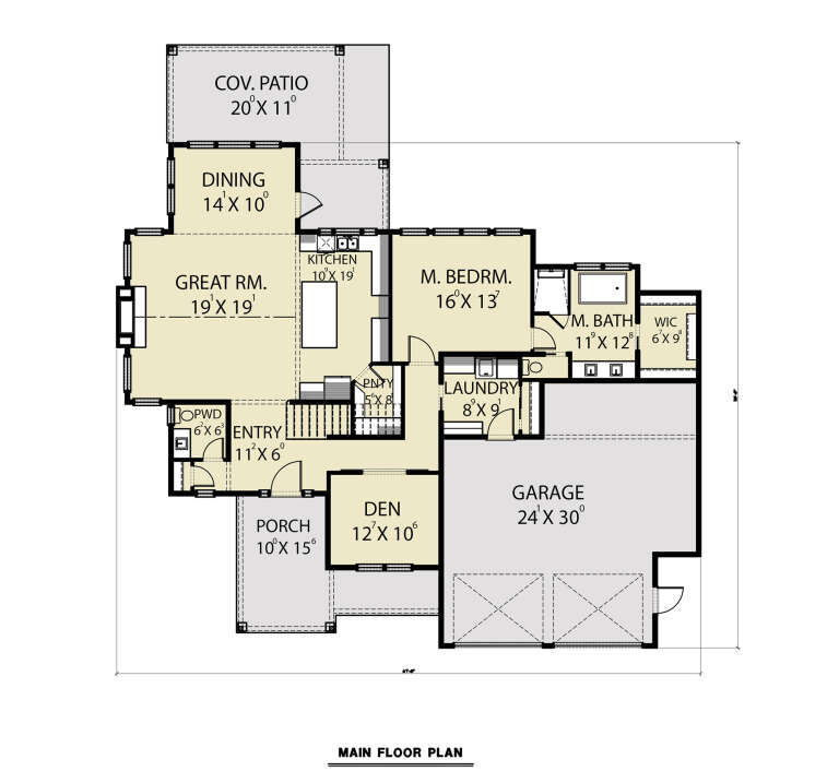 House Plan House Plan #28419 Drawing 1
