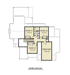 Second Floor for House Plan #2464-00077