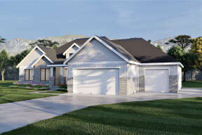 Craftsman House Plan #6422-00045 Elevation Photo