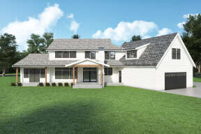 Modern Farmhouse House Plan #2464-00078 Elevation Photo