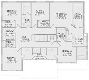 Second Floor for House Plan #6422-00046
