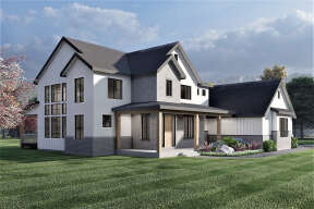 Modern Farmhouse House Plan #6422-00048 Elevation Photo