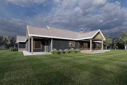 Modern Farmhouse House Plan #6422-00049 Elevation Photo