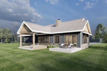 Modern Farmhouse House Plan #6422-00049 Elevation Photo