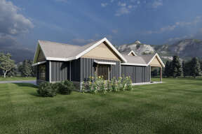 Modern Farmhouse House Plan #6422-00049 Elevation Photo
