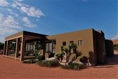 Southwest House Plan #6422-00050 Elevation Photo