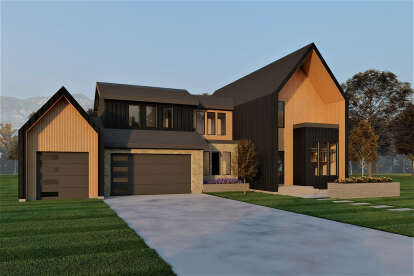 Modern House Plan #6422-00051 Elevation Photo