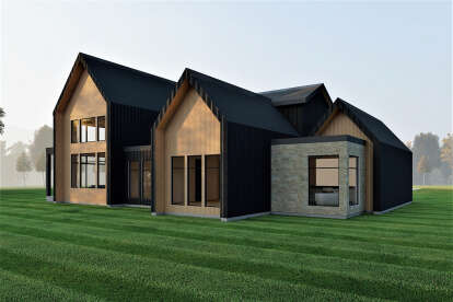 Modern House Plan #6422-00051 Elevation Photo