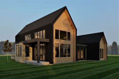 Modern House Plan #6422-00051 Elevation Photo