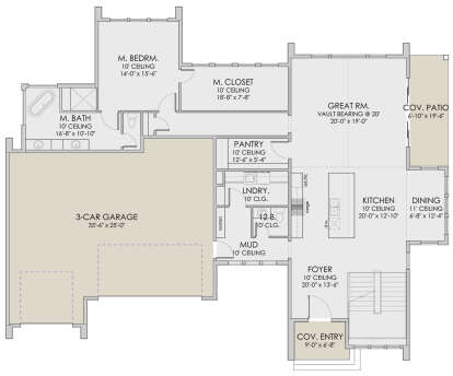 Main Floor  for House Plan #6422-00051