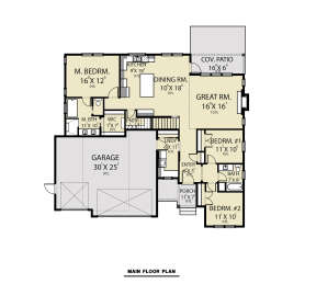 Main Floor  for House Plan #2464-00079