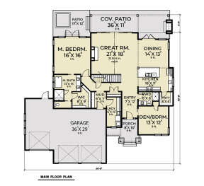 Main Floor  for House Plan #2464-00080