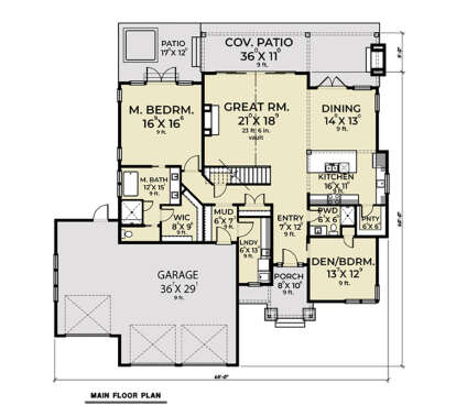 Main Floor  for House Plan #2464-00080