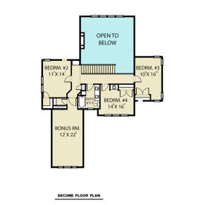 Second Floor for House Plan #2464-00080