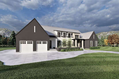 Modern House Plan #6422-00053 Elevation Photo