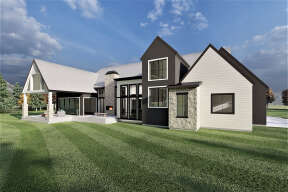 Modern House Plan #6422-00053 Elevation Photo
