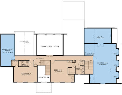 Second Floor for House Plan #8318-00320