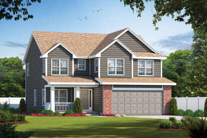 House Plan House Plan #28438 Angled Front Elevation