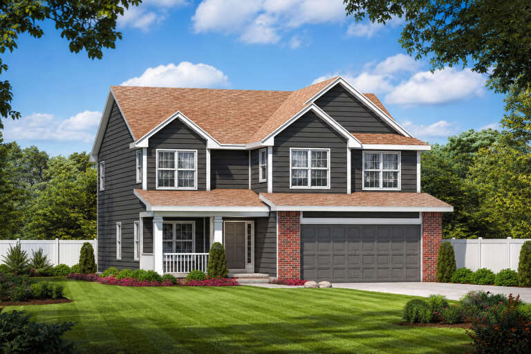 House Plan House Plan #28438 Angled Front Elevation