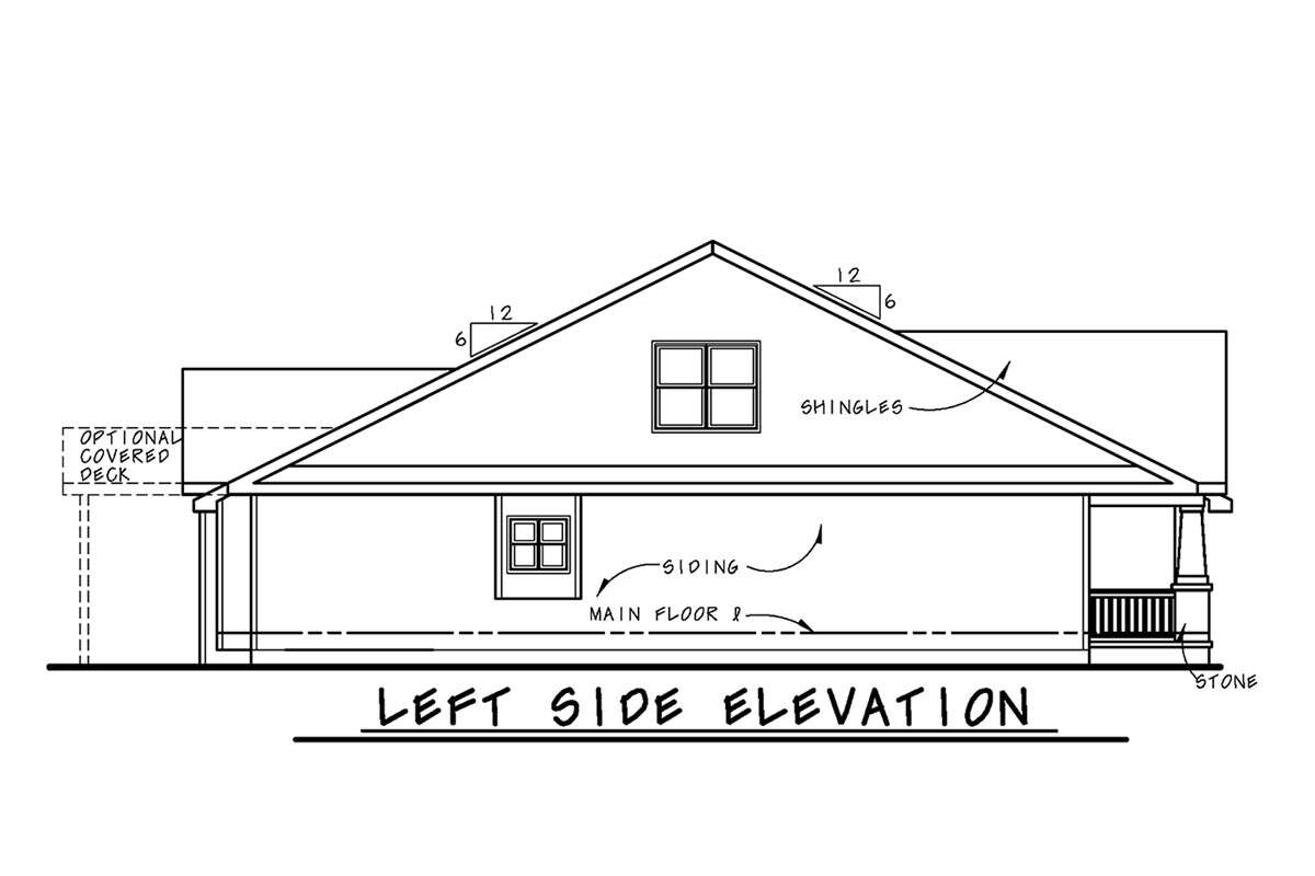 Craftsman House Plan #402-01775 Elevation Photo