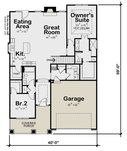 Main Floor  for House Plan #402-01775