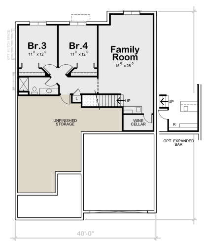 Basement for House Plan #402-01775