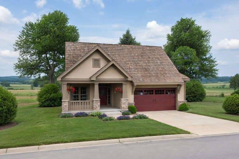 House Plan House Plan #28440 Angled Front Elevation