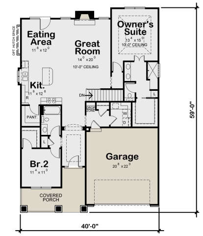 Main Floor  for House Plan #402-01776