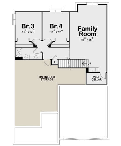 Basement for House Plan #402-01776