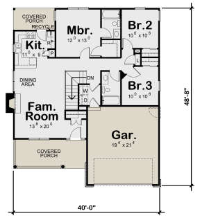Main Floor  for House Plan #402-01777