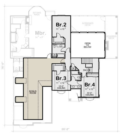 Second Floor for House Plan #402-01778