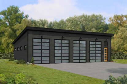 House Plan House Plan #28444 Angled Front Elevation