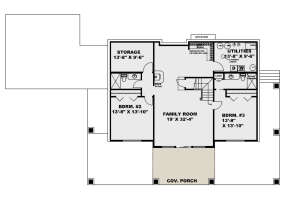 Basement for House Plan #039-00707