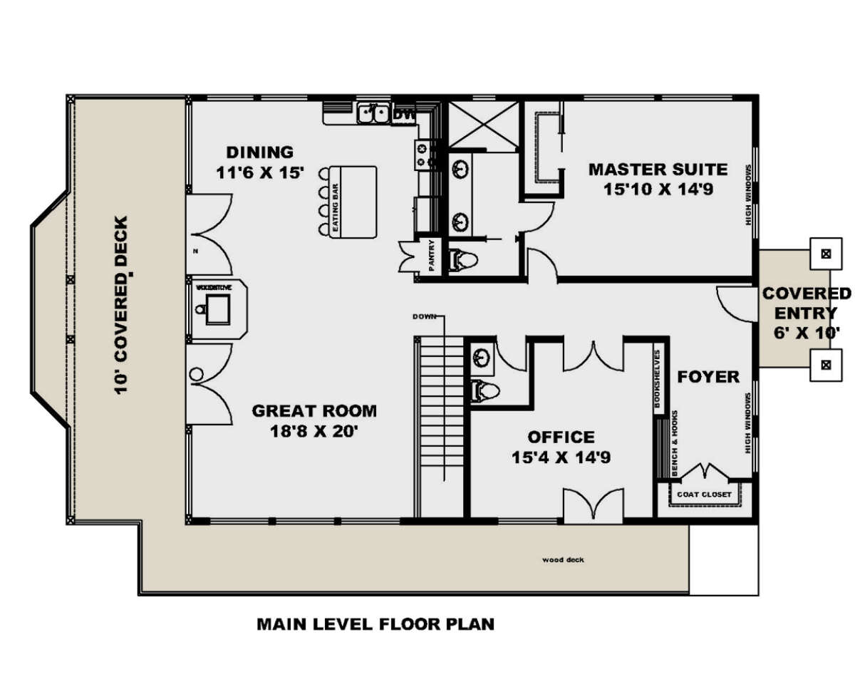 Main Floor  for House Plan #039-00708