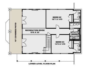 Basement for House Plan #039-00708