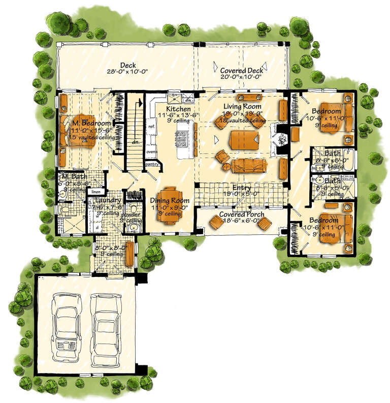 House Plan House Plan #28447 Drawing 1