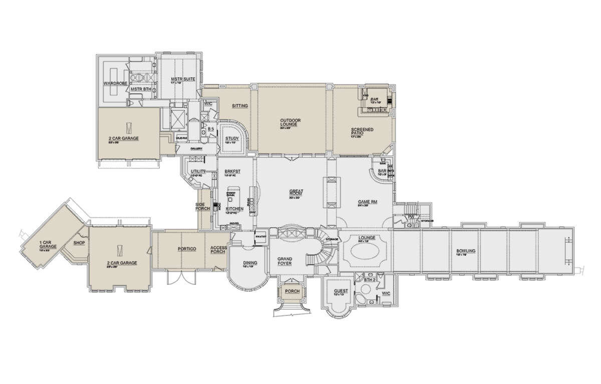 Main Floor  for House Plan #5445-00483