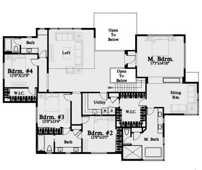 Second Floor for House Plan #4771-00017