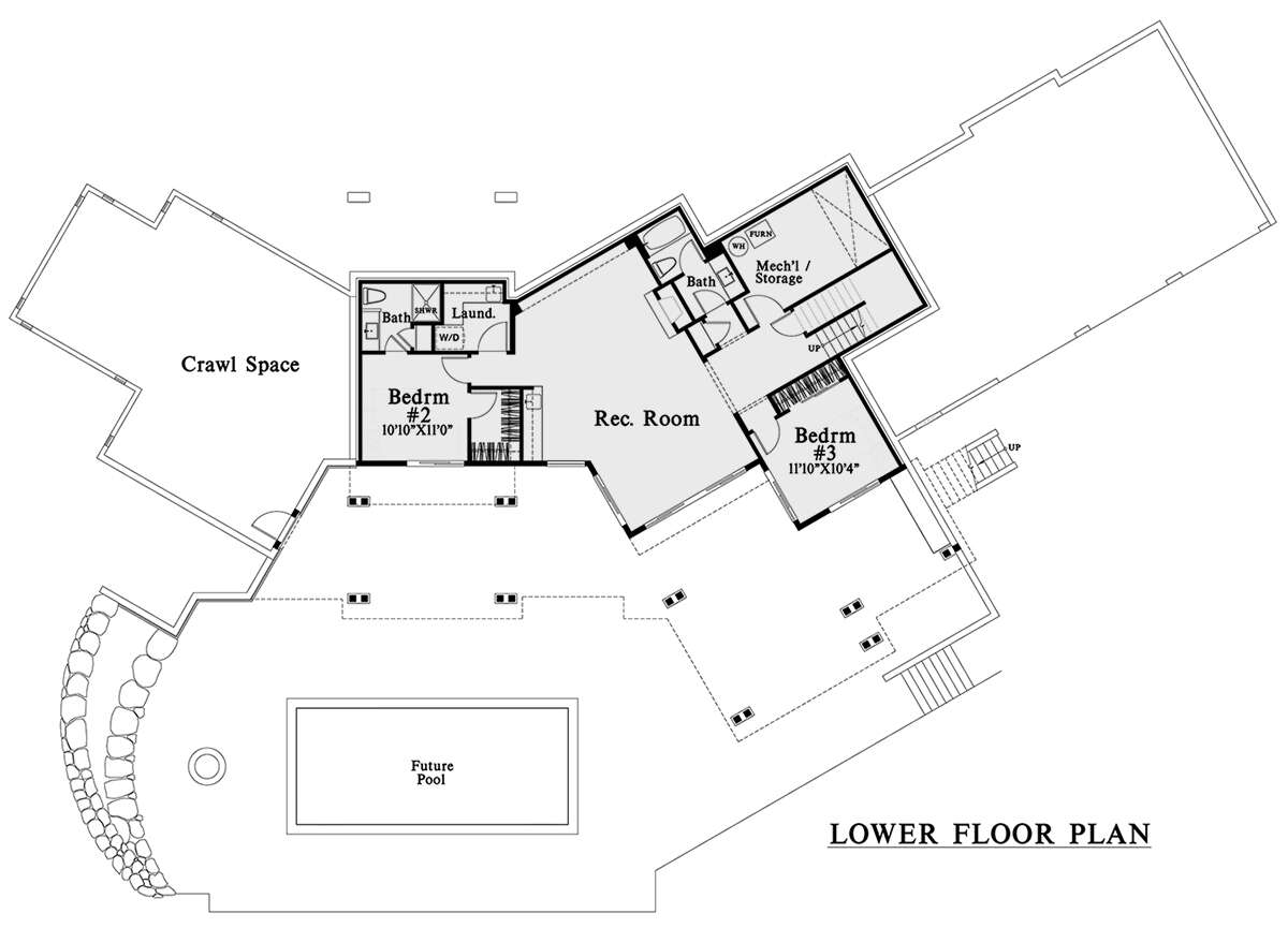 Basement for House Plan #4771-00018