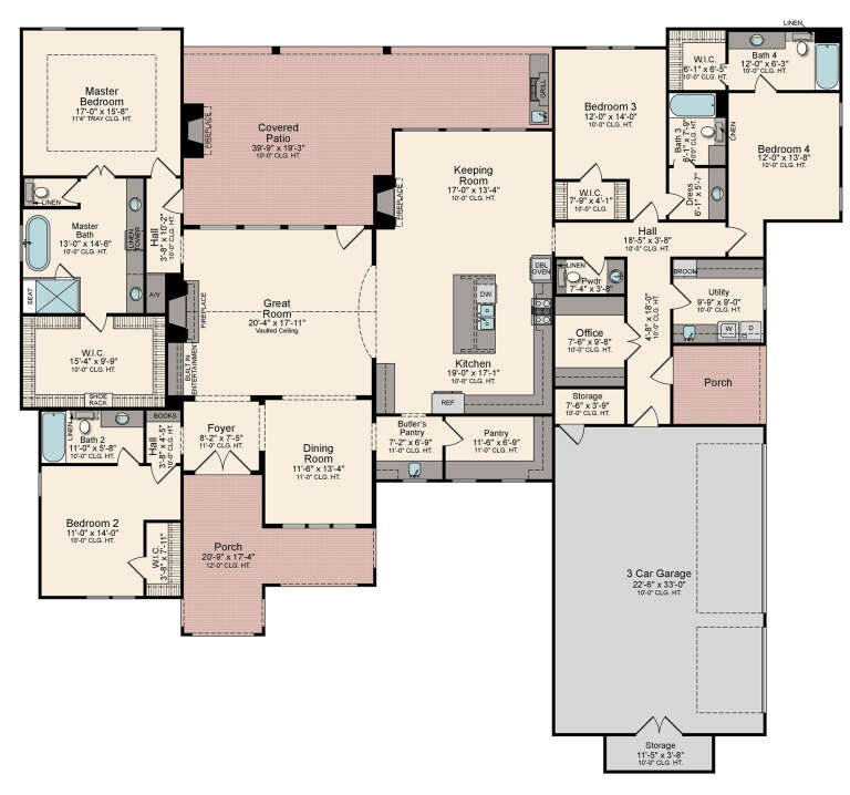 House Plan House Plan #28453 Drawing 1