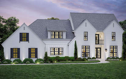 European House Plan #5995-00023 Elevation Photo