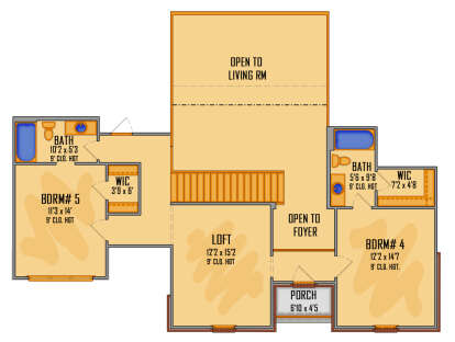 Second Floor for House Plan #5995-00023