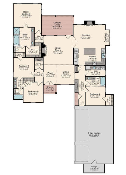 Main Floor  for House Plan #5995-00024