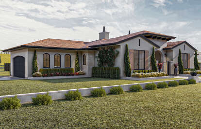 Mediterranean House Plan #963-00727 Elevation Photo